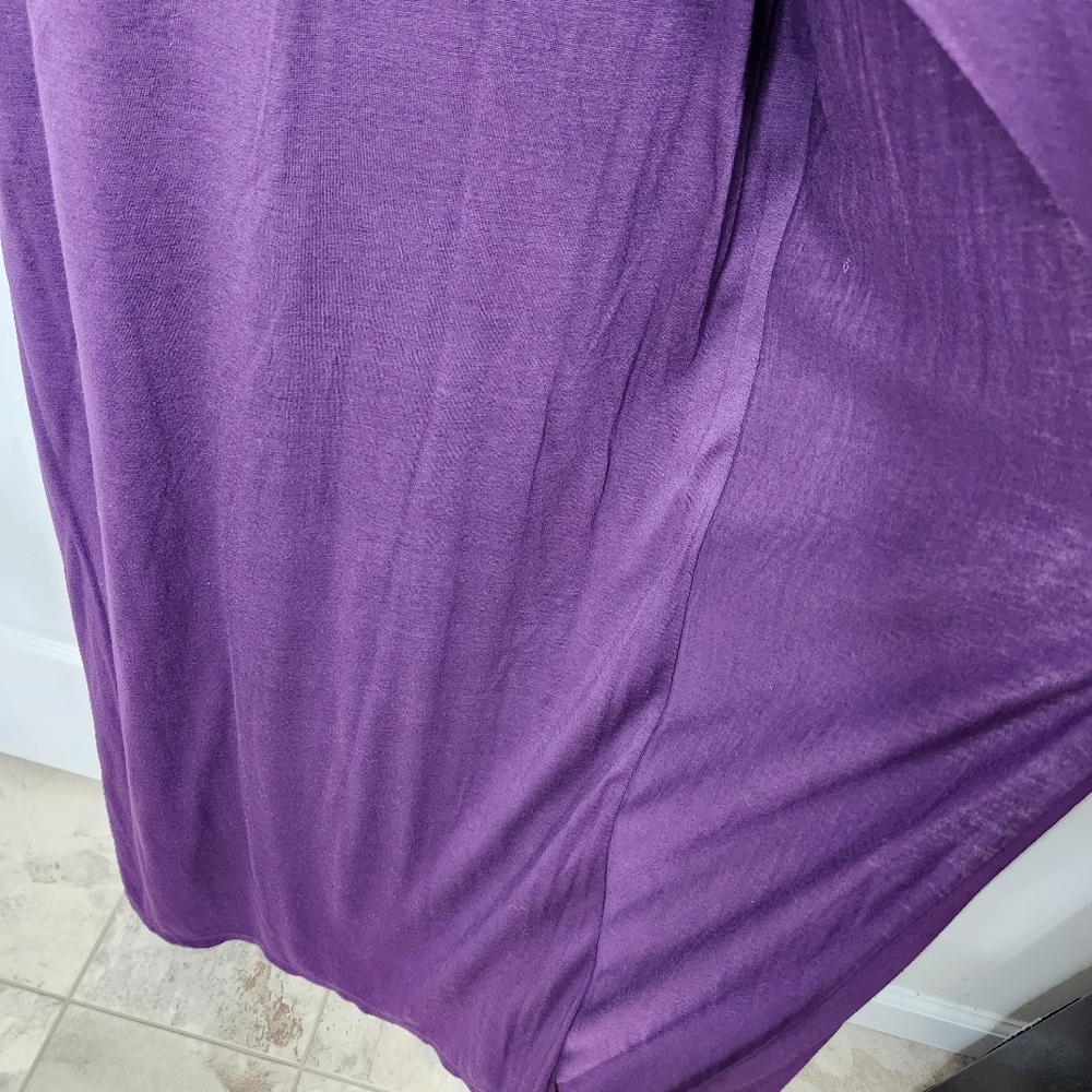 Velvet By Graham & Spencer Purple Strapless Maxi Dress Wedding Lightweight Small - Picture 4 of 12